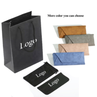 Étui à lunettes de soleil pliable noir avec logo personnalisé, boîte de rangement pour lunettes, sacs et étuis de luxe pour lunettes de soleil, ensemble d'emballage de luxe pour lunettes