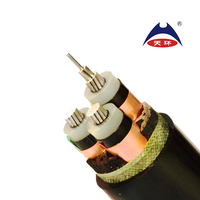 Câble d'alimentation souterrain à moyenne tension isolé en XLPE 11kV 22kV 15kV 33kV 35kV 3 conducteurs 95mm 120mm 150mm 185mm 240mm
