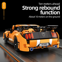 Coche de Carreras Súper Técnico a Escala 1:18, Bloques de Construcción de 478 Piezas, Juguete Educativo de Construcción de ABS, Modelo de Transporte Unisex