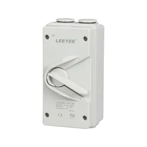 Flame-retardant Enclosure Box 35A 3P IP66 Isolating Switch With Pad-lockable Handle