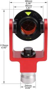 Topografic Prisma MP060 Frasco Central 25.4mm Mini Prisma Refletor Mini Prisma <span class=keywords><strong>Kit</strong></span> para Japonês e TR Totatl Sistema de Estação - Product Image 3