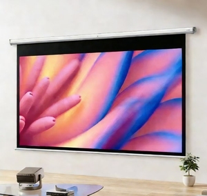 Layar Film Vidda <span class=keywords><strong>100</strong></span> Inci Elektrik Photon Dinding Hitam 16:9 Kompatibel dengan Laser Tiga Warna Smart Remote - Product Image 1