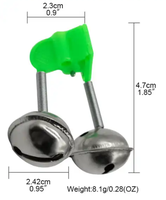Bell morsure alarmes canne à pêche pince pointe Clip cloches anneau carpe accessoires de pêche attirail poisson alarme