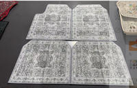 Tapis de sol de voiture imprimé personnalisé, style bohème marocain, antidérapant, facile à nettoyer