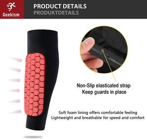 Protège-tibias souples en gros, chaussettes de football, protection des jambes, coussinets de sécurité pour les pieds - Product Image 2