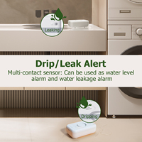 Système de sécurité domestique, détecteur de fuite d'eau avec capteur multi-contact, protection 24h/24, alarme sonore pour la détection de gouttelettes/fuites