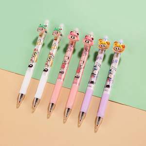 可擦可伸缩中性笔可爱卡通太空人狗熊笔0.5毫米写字笔 - Product Image 4