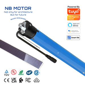 NB MOTOR Panneau <span class=keywords><strong>solaire</strong></span> moderne 59mm AC Moteur tubulaire avec volet roulant de <span class=keywords><strong>garage</strong></span> manuel Charge maximale 800kg - Product Image 1