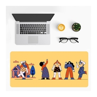 Tapis de souris pour bureau et jeux, grand format, bords cousus, imperméable, antidérapant, base en caoutchouc, best-seller