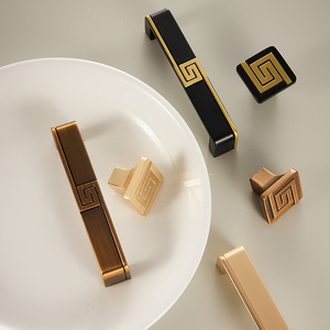 中国风蛇纹图案橱柜拉手和旋钮，适用于实木橱柜、衣柜、书柜 - Product Image 3