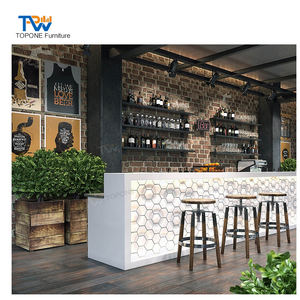 تصميم فريد أبيض ، مقهى مشروبات على شكل ماسي ، فكرة طاولة قهوة - Product Image 3