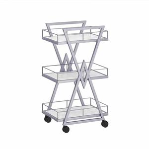 Carrito de Almacenamiento de Metal de Tres Niveles para Herramientas de Manicura, para Salón de Belleza, Peluquería, Tatuajes y Cosméticos - Product Image 3