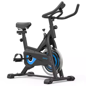 Vélo <span class=keywords><strong>d</strong></span>'exercice bleu dynamique, 7 niveaux, siège réglable, vélo de gym, capacité de 120 kg, équipement de fitness cardio, vélo de spinning pour <span class=keywords><strong>appartement</strong></span> - Product Image 3