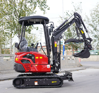 Mini-excavatrice sur chenilles hydraulique Rhinoceros XN20 de 2 tonnes certifiée EPA avec godet de 0,05 m³ pour démolition en intérieur