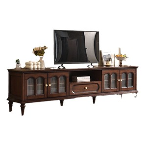 Mueble de TV de Estilo Vintage Francés, Mueble de Madera para Sala de Estar con Almacenamiento - Product Image 5