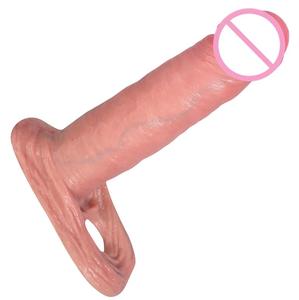 Anneau pénien en silicone pour homme, trois tailles, extenseur de pénis, manchon, amplificateur de plaisir, préservatif retardateur, jouets sexuels pour adultes, étanche, réaliste - Product Image 1