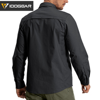 Chemise tactique IDOGEAR IS6 à manches longues, boutonnée, respirante, pour le travail, la randonnée et les voyages
