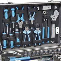 Ensemble d'outils de réparation automobile de 95 pièces, ensemble de clés à douilles, boîte à outils portable, ensemble d'outils ménagers