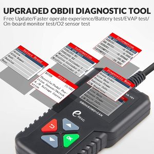 เครื่องอ่านโค้ดรถยนต์ USA EU Warehouse EDIAG YA101 สำหรับตรวจสอบไฟ Check Engine รองรับ Can Fd EOBD OBD2 - Product Image 3
