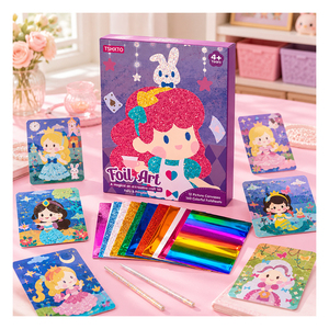 Kit d'art DIY en feuille métallique pour enfants, ensemble de création d'autocollants et d'images, cadeau éducatif créatif, fournitures pour la classe et les fêtes - Product Image 5