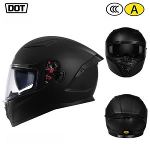 Nouveau casque intégral de moto avec visière solaire rabattable intégrée, coque en ABS, toutes saisons, taille unique, certifié CCC pour remplacement - Product Image 6