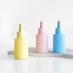 Vibrant Pastel-Colored Glass Dropper <b>Bottle</b> 30ml <b>Refillable</b> Cosmetic Serum Container for Skincare and Essential Oils Travel Use - Product Image 6