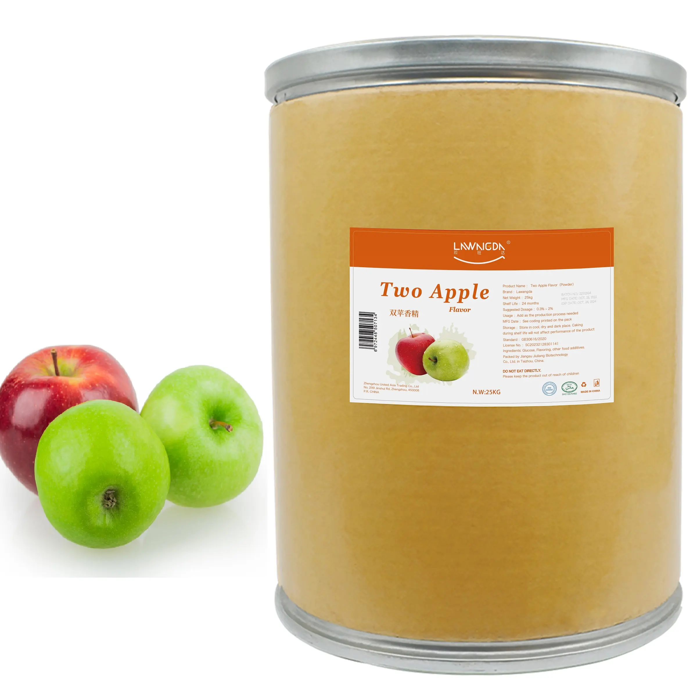 Halal đôi Apple flavour hai Apple bột hương vị cho thực phẩm nước giải khát