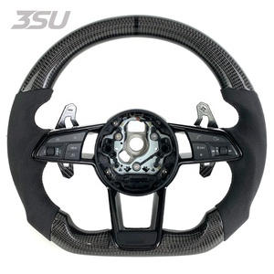 พวงมาลัยคาร์บอนไฟเบอร์สไตล์รถแข่ง ดีไซน์สปอร์ต เหมาะสำหรับ Audi Q5 Q7 Q8 <span class=keywords><strong>Q3</strong></span> Q50L Q2 A4 A5 A6 A6L RS3 RS6 RS7 - Product Image 1