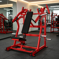 Presse dorsale inclinée isolalette robuste pour entraînement de la poitrine BH1004 – Machine de musculation commerciale réglable, dimensions totales 1500