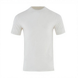 T-shirt blanc uni pour homme, col rond classique en coton, manches courtes, tee-shirt décontracté basique, haut d'été, coupe régulière, streetwear quotidien - Product Image 4
