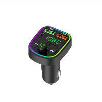Hot Selling Auto MP3-Player unterstützen TF/USB-Karte Typ C USB-Auto ladegerät tragbare RGB Licht drahtlose BT FM-Sender