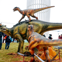 Dinosaure Robotique de Simulation, Modèle Virtuel Réaliste, Grande Statue pour Utilisation en Intérieur, Aéroport, Maternelle, Usine - Vente Chaude