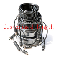 Stock 5 mètres 4 broches GX12 aviation mâle à femelle caméra de recul caméras de recul câble d'extension 5m câble de connexion