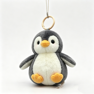 Custom Bear Plush Pillow <b>Keyring</b> Backpack <b>Charm</b> & Bag Pendant with Embossed Cartoon Design - Product Image 1