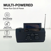 Radio d'urgence anti-gel et résistante à la chaleur pour la survie en extérieur en zone nordique, avec batterie protégée contre les surtensions pour l'été chaud