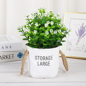 <span class=keywords><strong>Plante</strong></span> verte artificielle en pot, best-seller, sac <span class=keywords><strong>porte</strong></span>-<span class=keywords><strong>bonheur</strong></span> créatif, souffle de bébé, décoration de salon, plantes artificielles en pot - Product Image 5