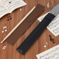 RR PU-Leder Drumstick-Schutzhülle Tragbare Wasserdichte Drumstick-Tasche Drumsticks-Aufbewahrungsbeutel Drumstick-Tasche