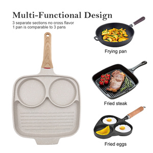 Aluminum Nonstick Coating <strong>Frying</strong> <strong>Pan</strong> Multi Function Breakfast <strong>Grill</strong> <strong>Pan</strong> Non-Stick <strong>Frying</strong> <strong>Pan</strong> for Eggs, Bacon, and Pancakes - Product Image 3