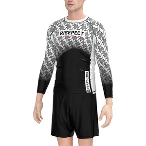 Custom Oem Odm Jiu Jitsu No Gi Sports Grappling Workout <b>Compression</b> <b>Shirt</b> Rash Guard - Product Image 5