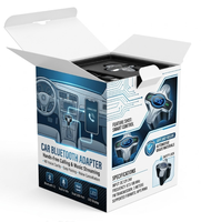 Kit Bluetooth pour voiture personnalisé en direct d'usine, accessoires automobiles, outils électroniques pour véhicules, boîtes lumineuses LED de type C pour voiture, ensembles