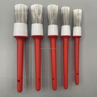 Ensemble de 5 brosses de nettoyage ultra-fines à poils doux pour détails, jantes de voiture et intérieur – DIY, Industriel, OEM