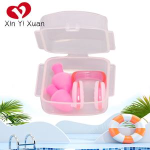Pinza Nasal y Tapones para los Oídos, Suministros de Natación para Adultos y Niños, Juego de Protección Impermeable de Silicona, Tapones para los Oídos para Entrenamiento en Piscina - Product Image 3
