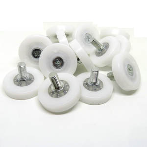 Rotelle per Cassetti in Plastica POM 19mm 22mm 24mm 26mm 28mm 30mm, Pulegge di Ricambio con Cuscinetti e Dadi - Product Image 2