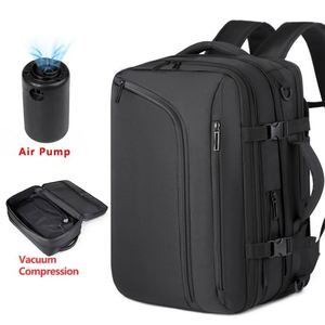 Portable Vacuum Seal Backpack <b>Compression</b> System Expandable Anti-theft Bagpack Back Pack Travel Business Laptop <b>Bag</b> Backpacks - Product Image 1