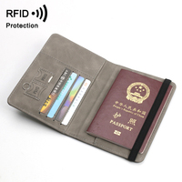 Dompet Paspor Anti-RFID Kulit PU Murah untuk Agen Perjalanan, Hadiah Promosi Souvenir, Multi Warna