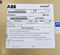 Unité HMI Plc 1vcf750090 / Ref542plus 1vcf750090r802 pour produit sous garantie
