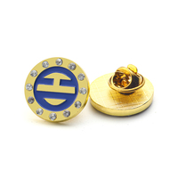 Épingle à revers en émail diamant strass, logo personnalisé, pour l'artisanat, 1 pièce