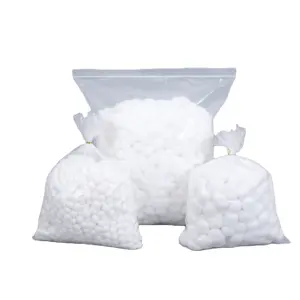 High quality 100% pure cotton medical absorbent alcohol cotton ball