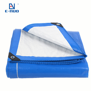 Precio barato de fábrica Lona blanca azul Lona de polietileno impermeable de plástico para exteriores - Product Image 4