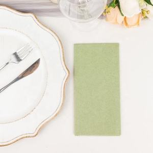 <span class=keywords><strong>Serviette</strong></span> de table de couleur <span class=keywords><strong>vert</strong></span> sauge de haute qualité serviettes de fabricant de <span class=keywords><strong>papier</strong></span> Airlaid - Product Image 5